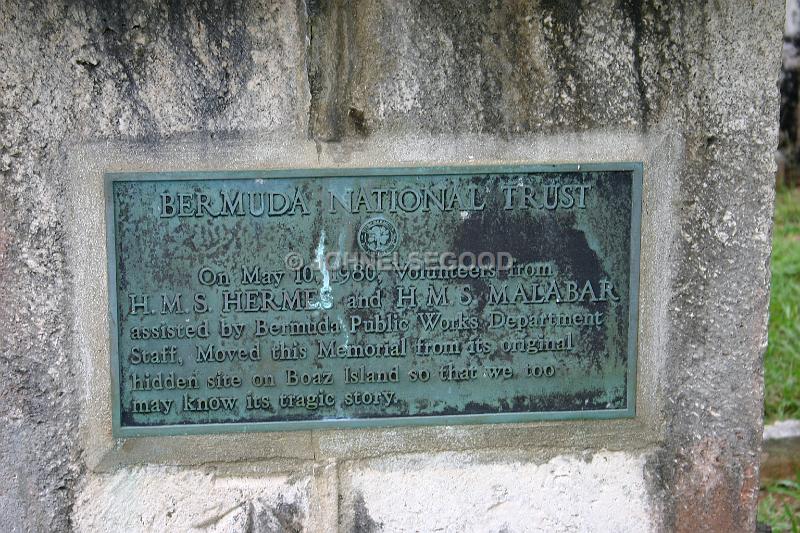 IMG_JE.GRAV03.JPG - Gravestone Plaque, Watford Bridge Cemetery, Bermuda