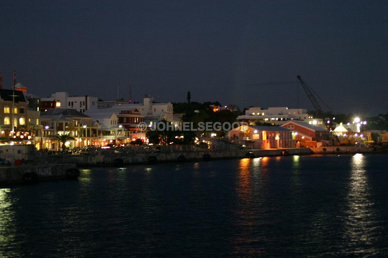 IMG_JE.HAM146.JPG - Front Street evening with lights, Hamilton, Bermuda