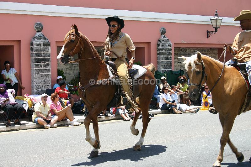 IMG_JE.BDADY53.JPG - Bermuda Day Parade, Horses and Riders, Front Street, Bermuda
