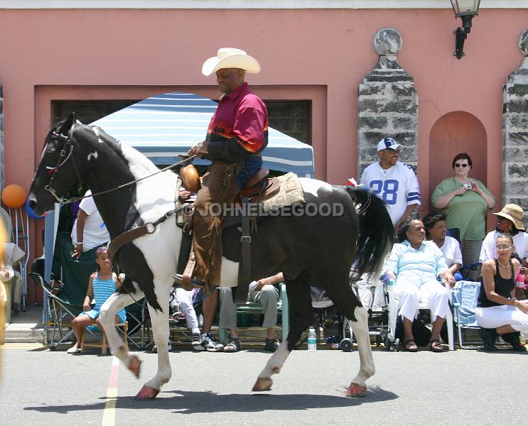 IMG_JE.BDADY57.JPG - Horses and Rider, Bermuda Day Parade, Front Street, Bermuda